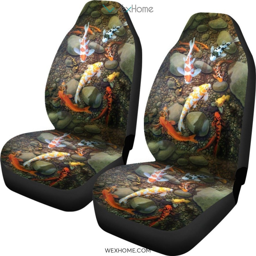 2pcs Koi Car Seat Cover