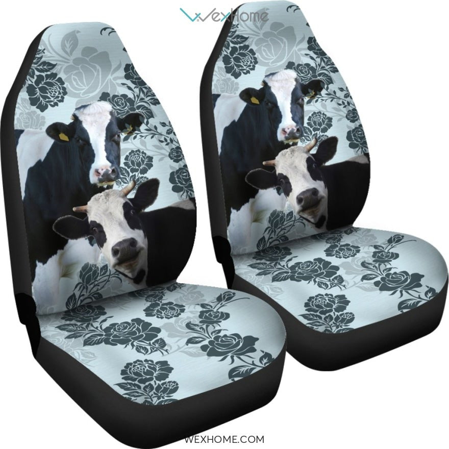 2pcs Cow Car Seat Cover