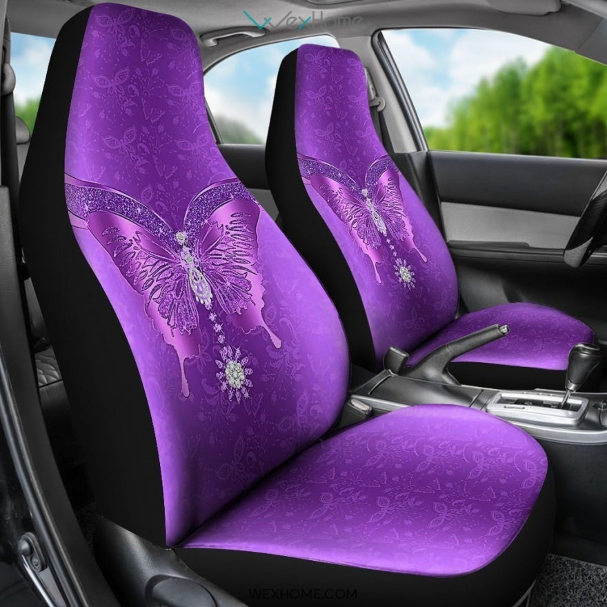 2pcs Butterfly Car Seat Cover