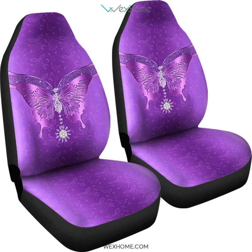 2pcs Butterfly Car Seat Cover