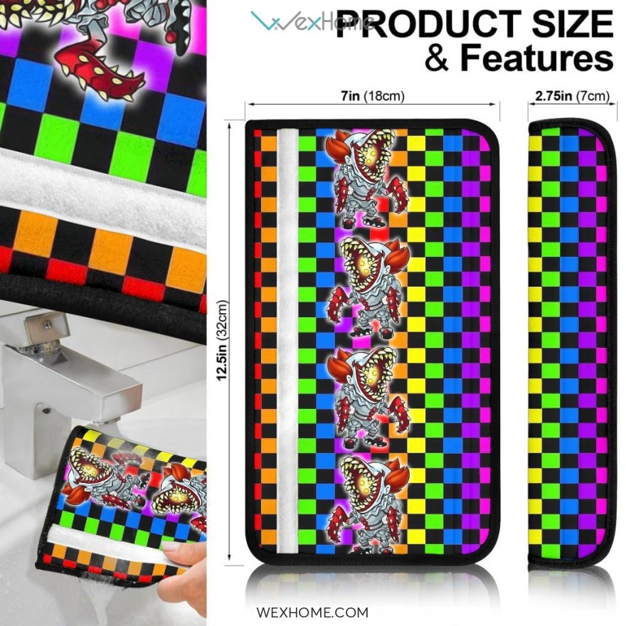 Horror Movie Seat Belt Covers | Friends Pennywise Piranha Plant Belt Covers