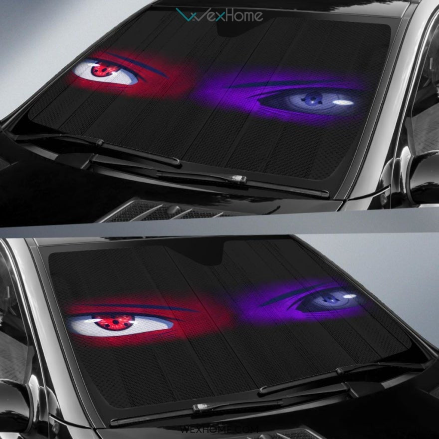 Sharingan Eyes Red And Purple Auto Sun Shades