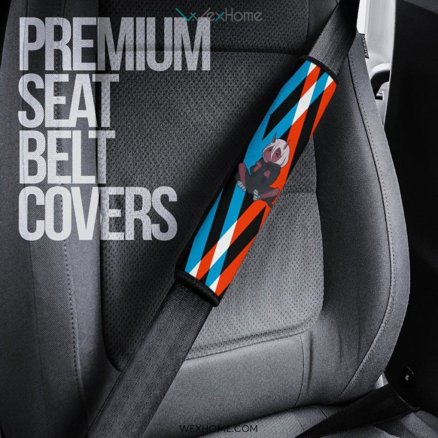 Darling In The Franxx Anime Seat Belt Covers | Zero Two Cute Faces Belt Covers