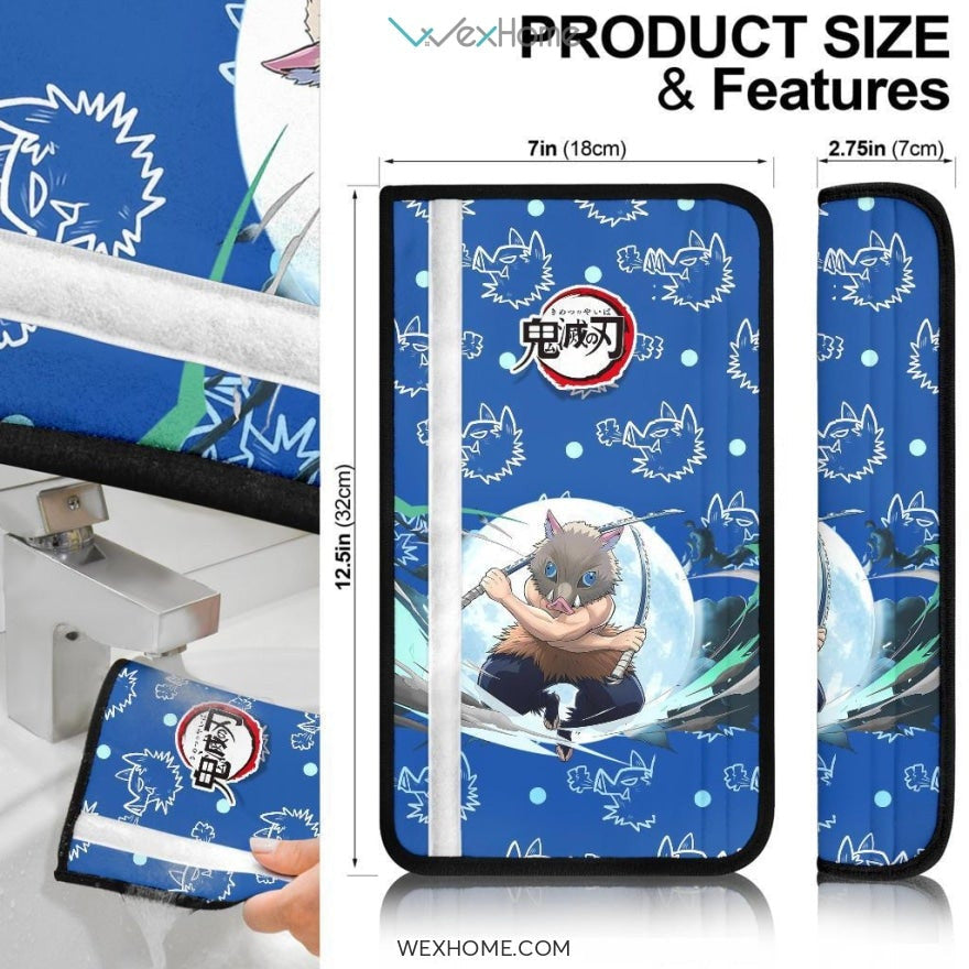 Shunoshike Seat Belt Covers Demon Slayers Anime Car Accessories