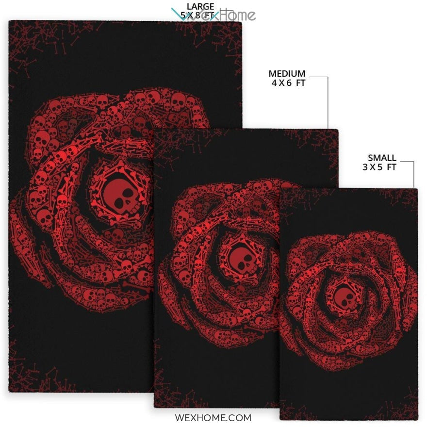 Skull Rose - Rug