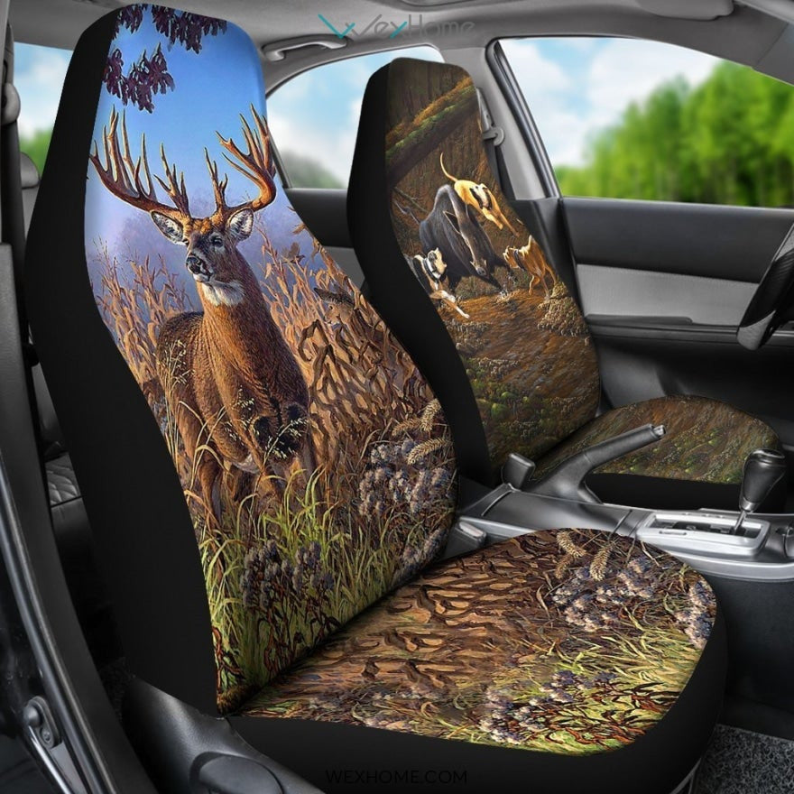 2pcs Wildlife Car Seat Cover