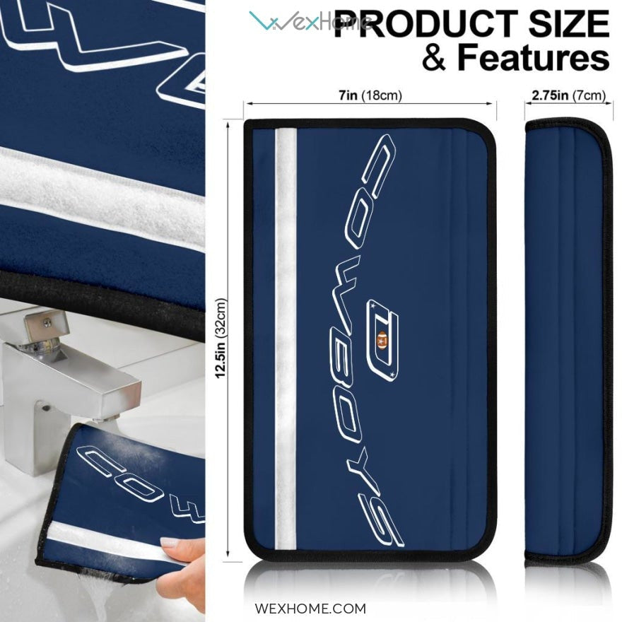 Football Team Seat Belt Covers | Dallas Cowboys Football Text Belt Covers