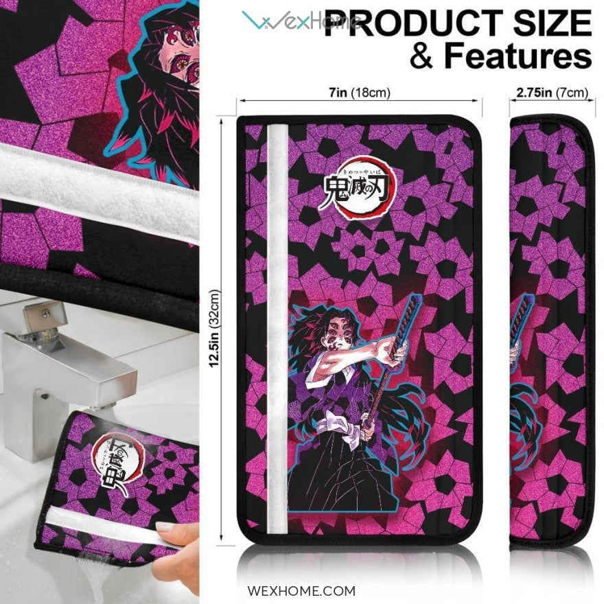 Kokushibo Seat Belt Covers Demon Slayers Anime Car Accessories