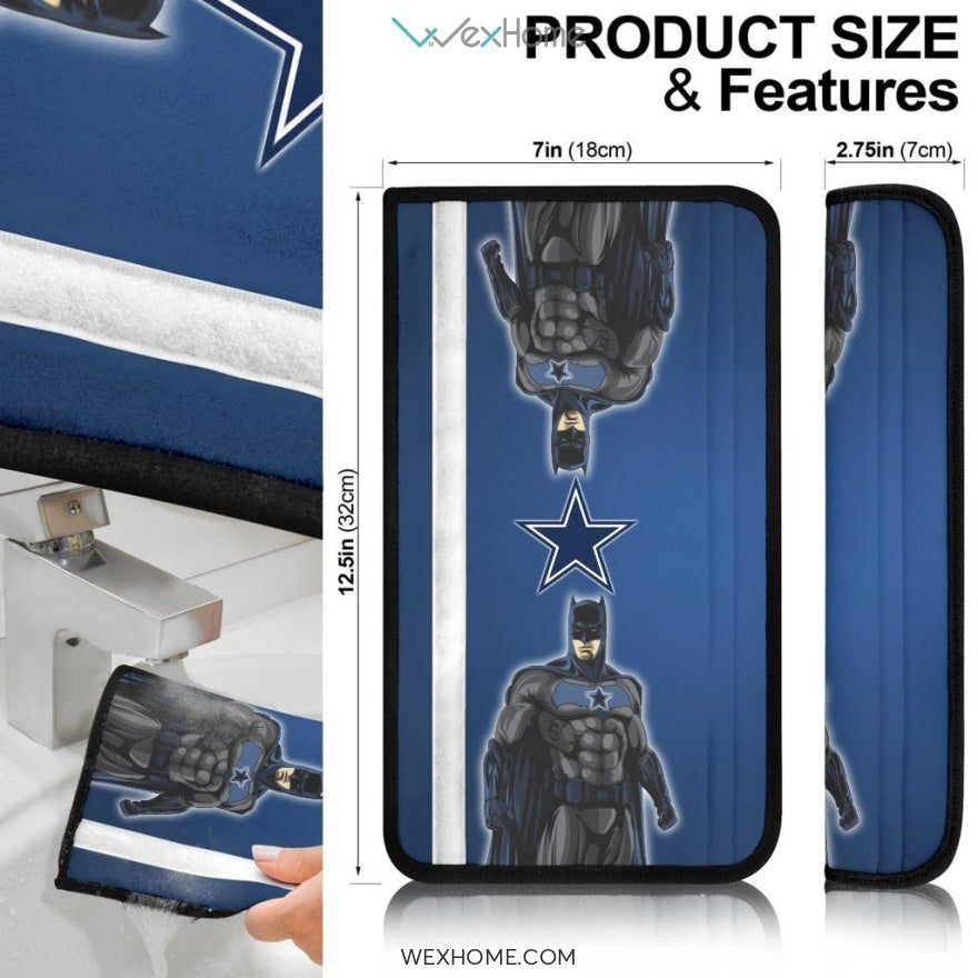 Football Team Seat Belt Covers | Batman Bat Dallas Cowboys Belt Covers