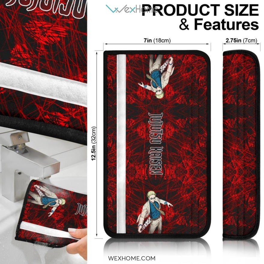 Jujutsu Kaisen Anime Seat Belt Covers | JJK Kento Nanami Sword Belt Covers