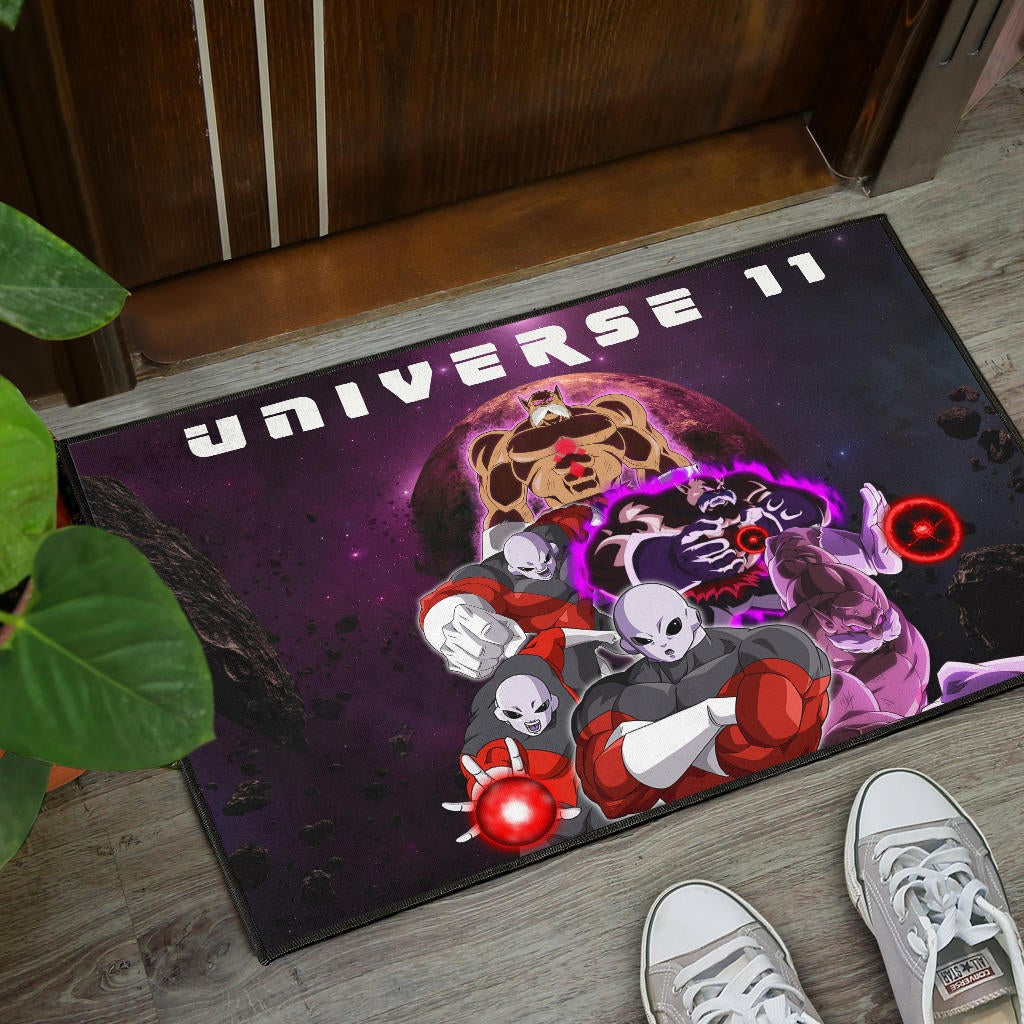 Dragon Ball Anime Door Mat | DB Jiren Power Universe 11 Purple Galaxy Door Mat Home Decor