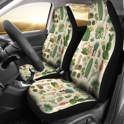 2pcs Car Seat Cover - Succulent
