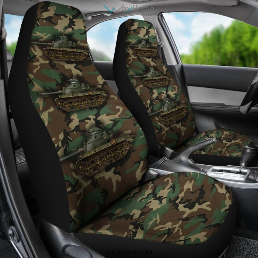 2pcs Camo Car Seat Cover