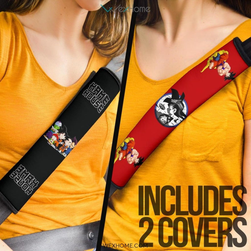 Dragon Ball Anime Seat Belt Covers | DB Characters Kame House Belt Covers
