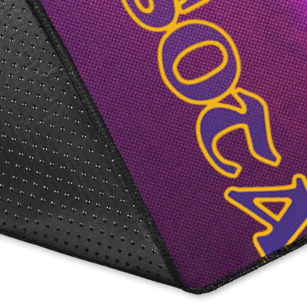 Minnesota Vikings American Football Team Area Rug Giant Viking Holding Rugby Running Pink Purple Rugs Home Decor