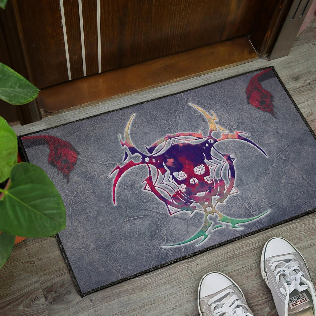 Skull Door Mat - Demon Death Skull Skeleton Sign Door Mat