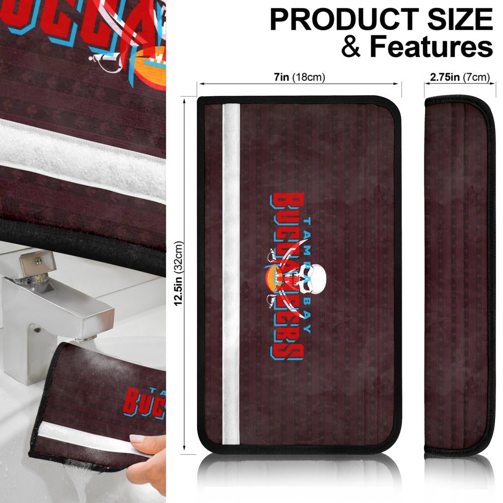 Tampa Bay Buccaneers American Football Team Seat Belt Covers Pirate Symbol Champions With Helmet Belt Covers