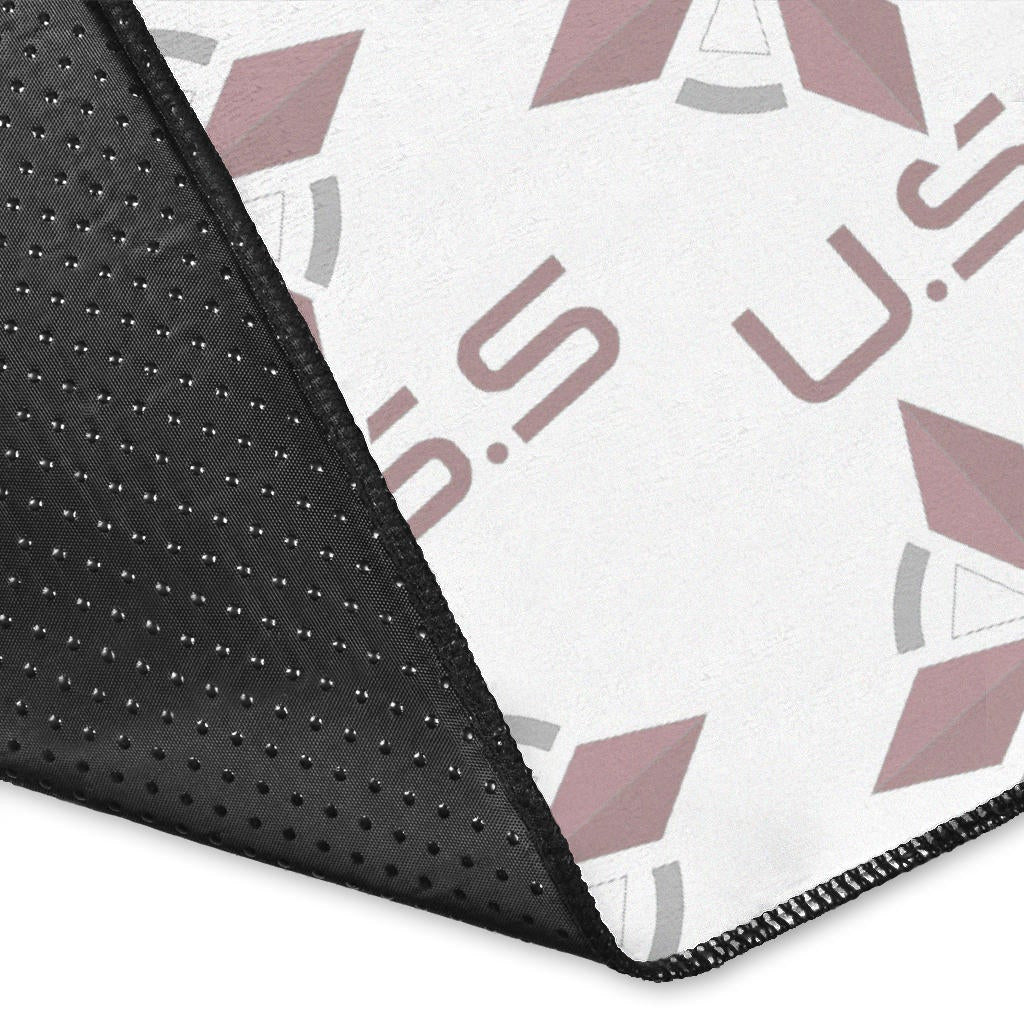 Resident Evil Game Area Rug - Umbrella Corp Symbol USS White And Red Rugs Home Decor