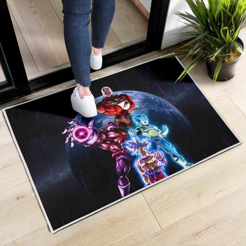 Dragon Ball Anime Door Mat - DB Goku Vegeta Vs Jiren Destruction Toppo Door Mat Home Decor