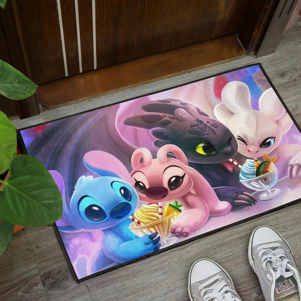 DISNEY FANS STITCH FAMILY Door Mats