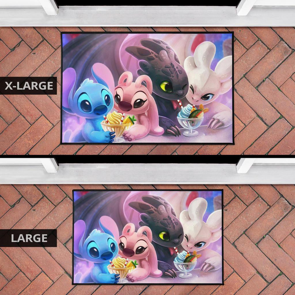 DISNEY FANS STITCH FAMILY Door Mats