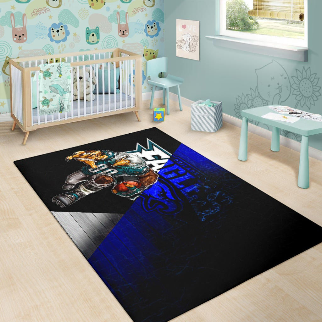 Philadelphia Eagles American Football Team Area Rug Muscle Artwork Eagle 00 Go Champions Rugs Home Decor