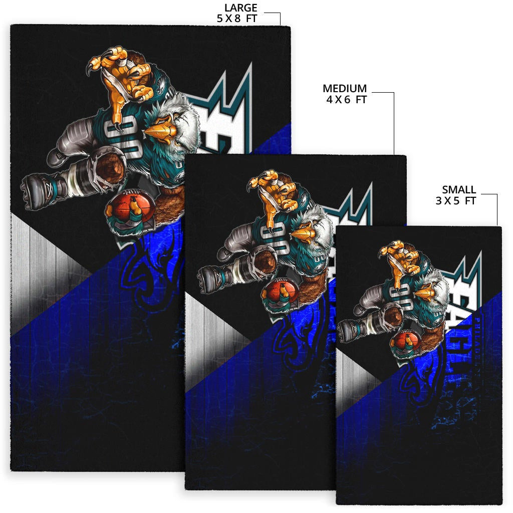 Philadelphia Eagles American Football Team Area Rug Muscle Artwork Eagle 00 Go Champions Rugs Home Decor