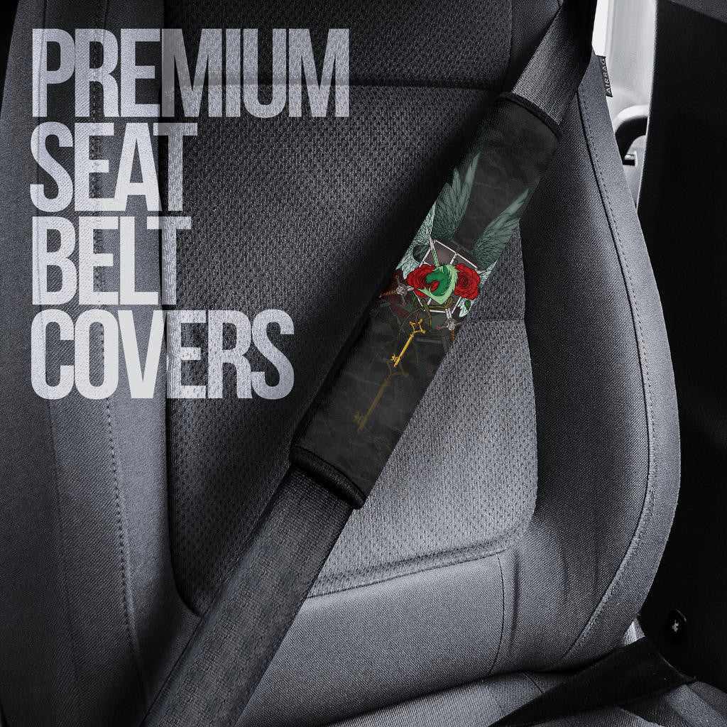 Attack On Titan Anime Seat Belt Covers AOT Historia Fighting Artwork Wings Of Roses Belt Covers
