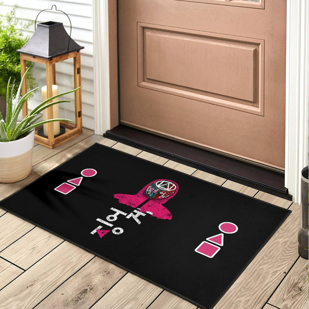 Squid Game Movie Door Mat - Real Film Characters On Worker Portrait Face Door Mat Home Decor