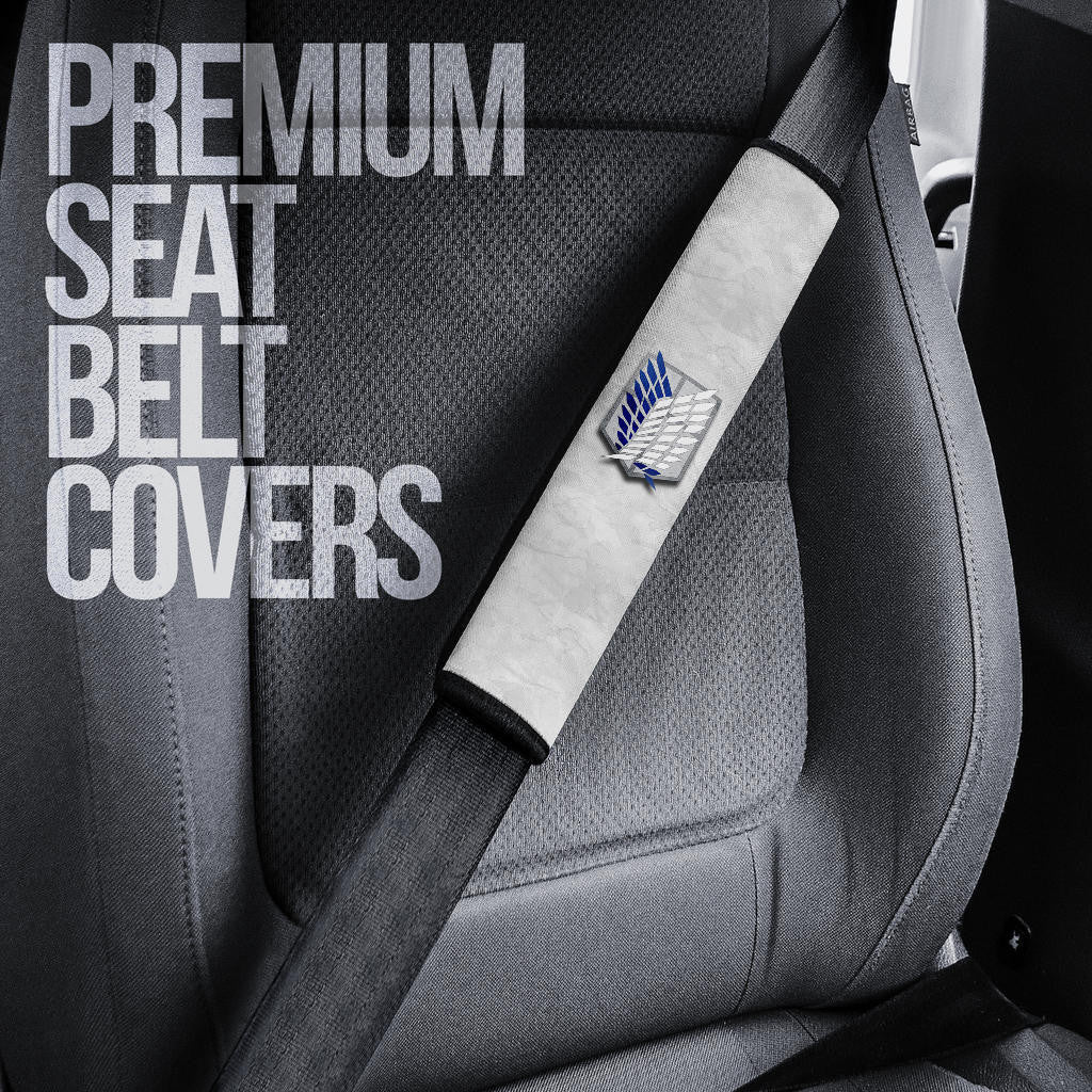 Attack On Titan Anime Seat Belt Covers AOT Bertholdt Hoover Titan Transforming Wings Of Freedom Belt Covers