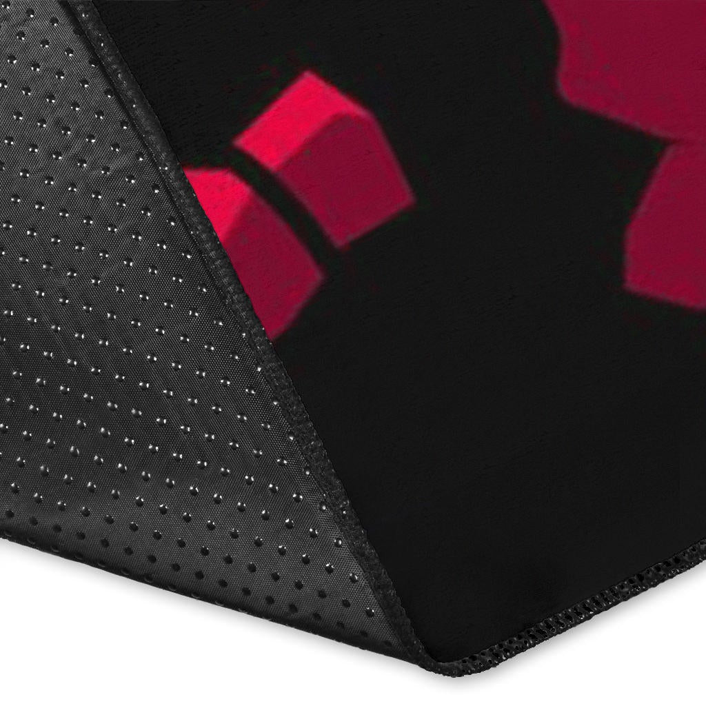 Squid Game Movie Area Rug Red Squid Worker Round Square Triangle Symbol Rugs Home Decor