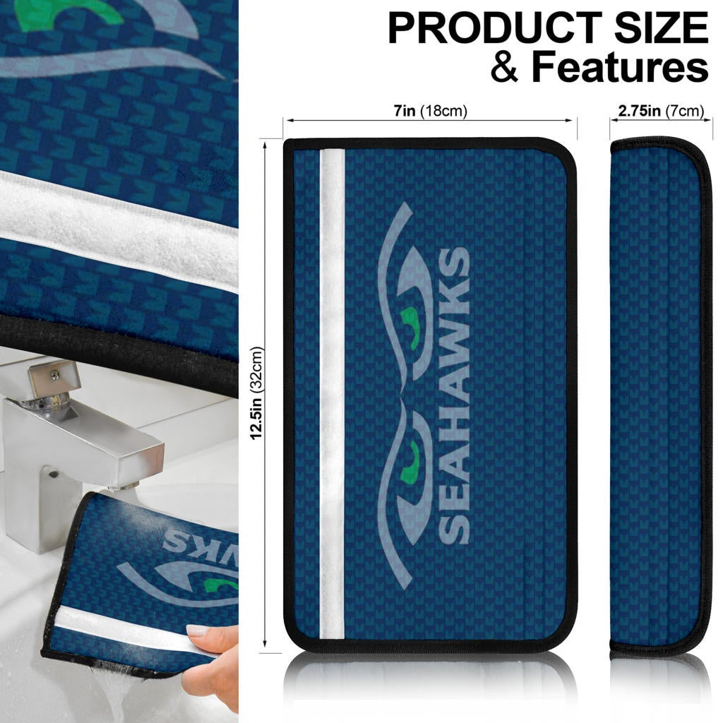 American Football Team Seat Belt Covers - Seattle Seahawks Sharp Eyes Belt Covers