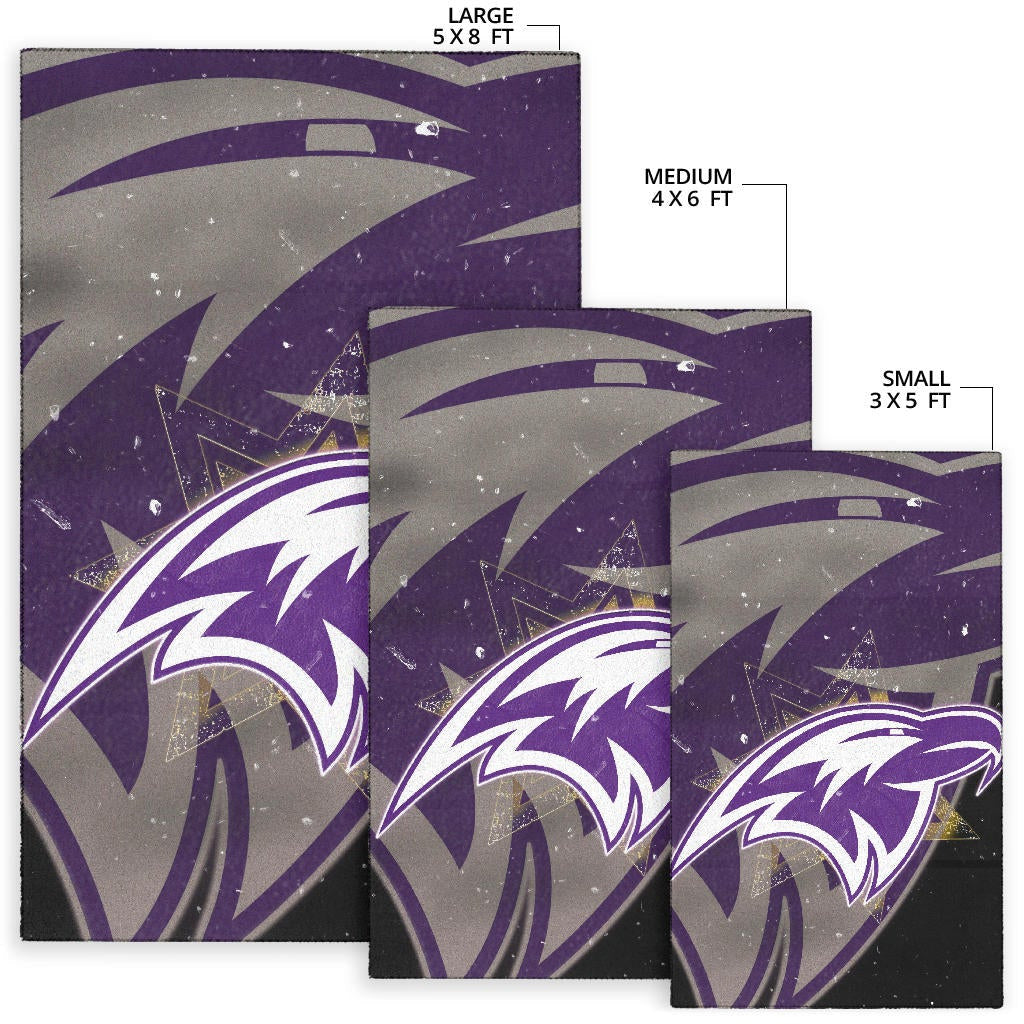 Baltimore Ravens American Football Team Area Rug Cute Raven Flying Up To The Sky Night Artwork Rugs Home Decor