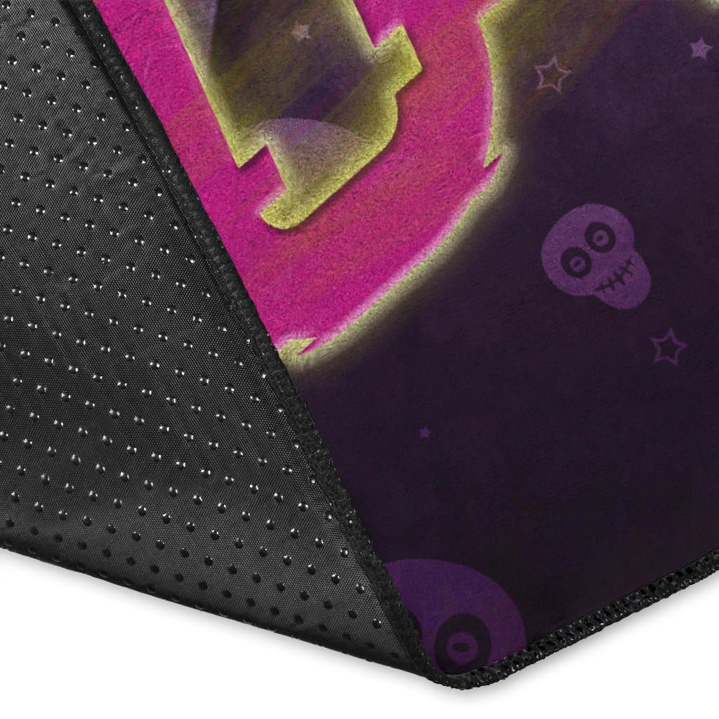 Skull Area Rug - Love Sans Wearing Blue Winter Clothes Skull Patterns Rugs Home Decor