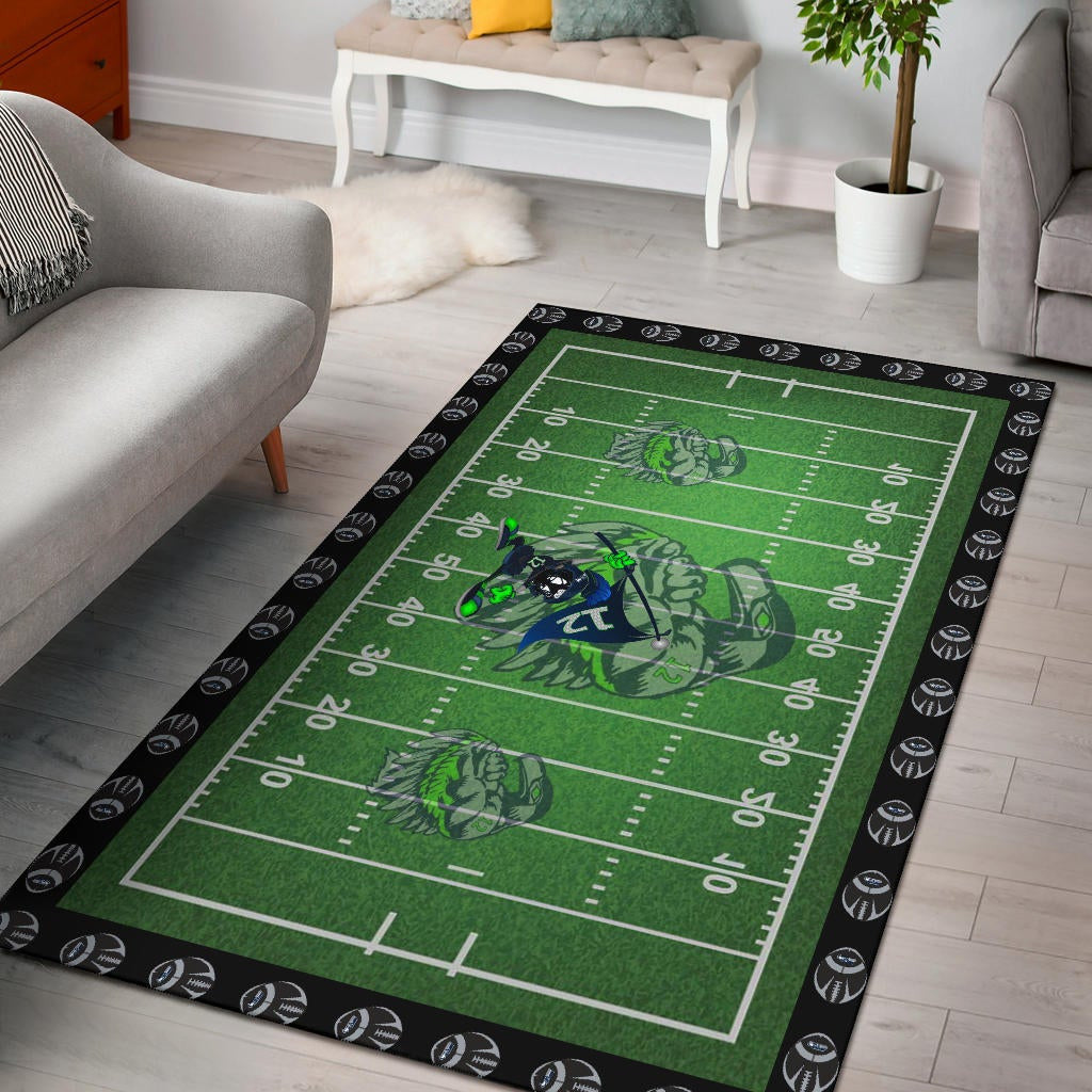 American Football Team Area Rug - Seattle Seahawks Muscle Marvin The Martian 12 Rugs Home Decor