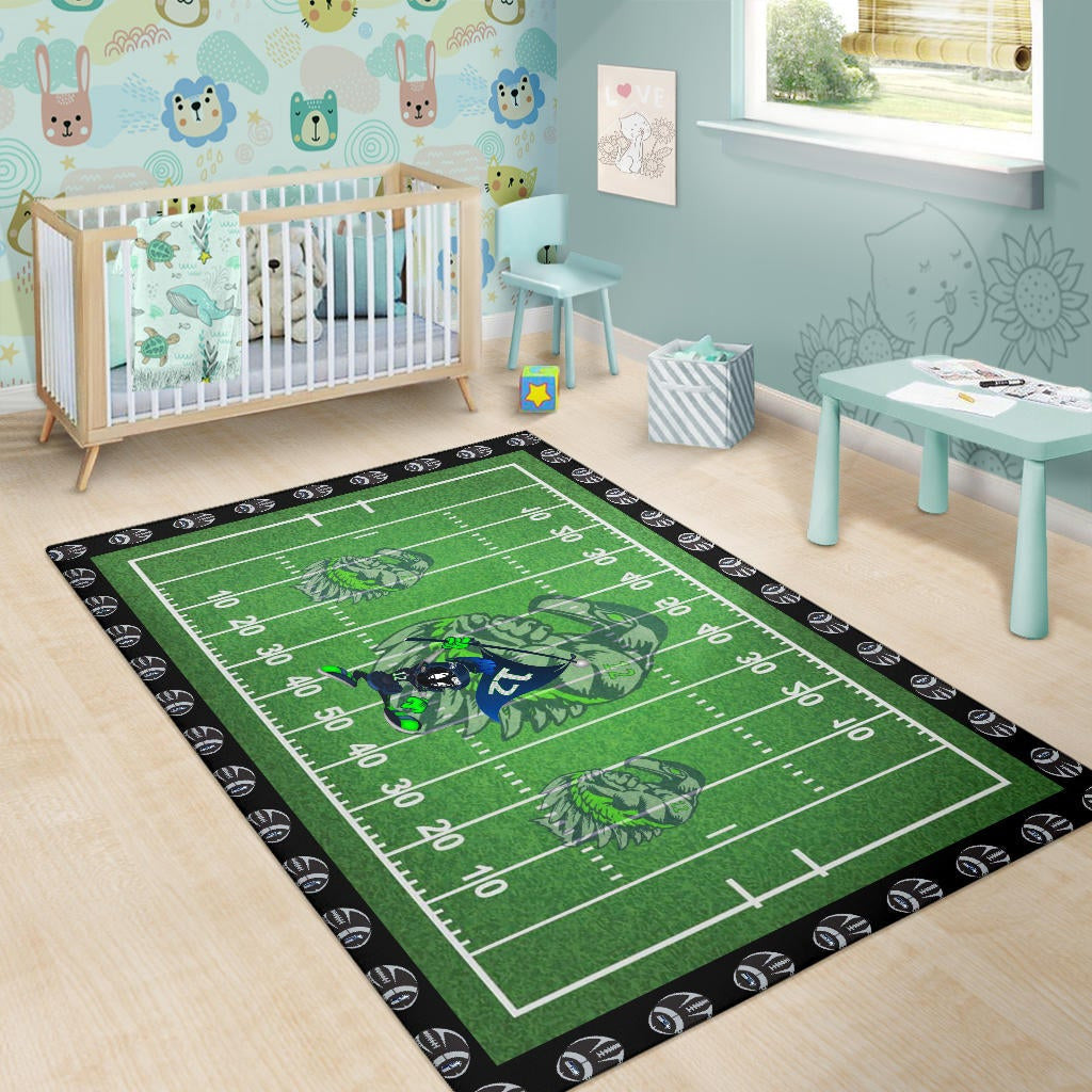 American Football Team Area Rug - Seattle Seahawks Muscle Marvin The Martian 12 Rugs Home Decor