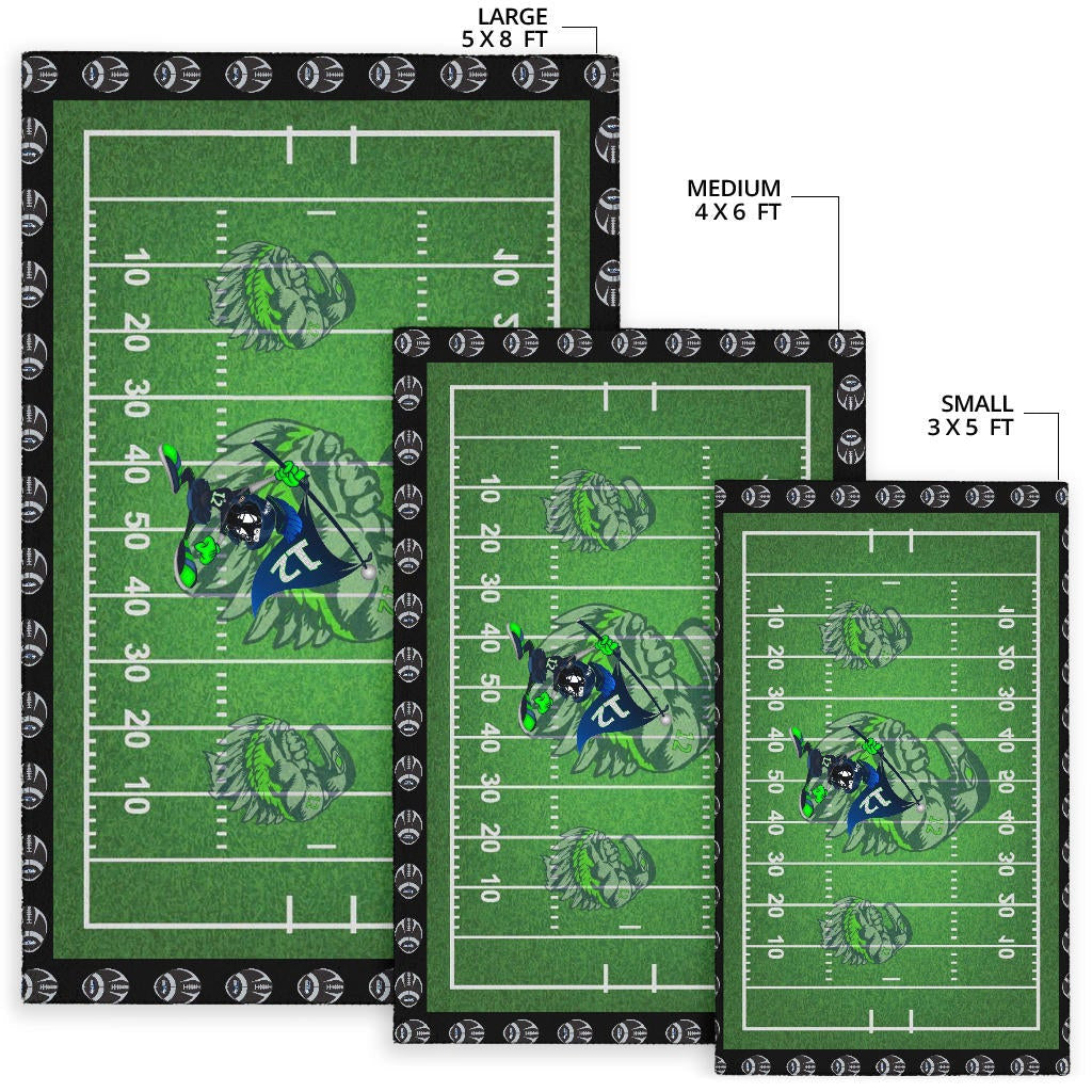 American Football Team Area Rug - Seattle Seahawks Muscle Marvin The Martian 12 Rugs Home Decor