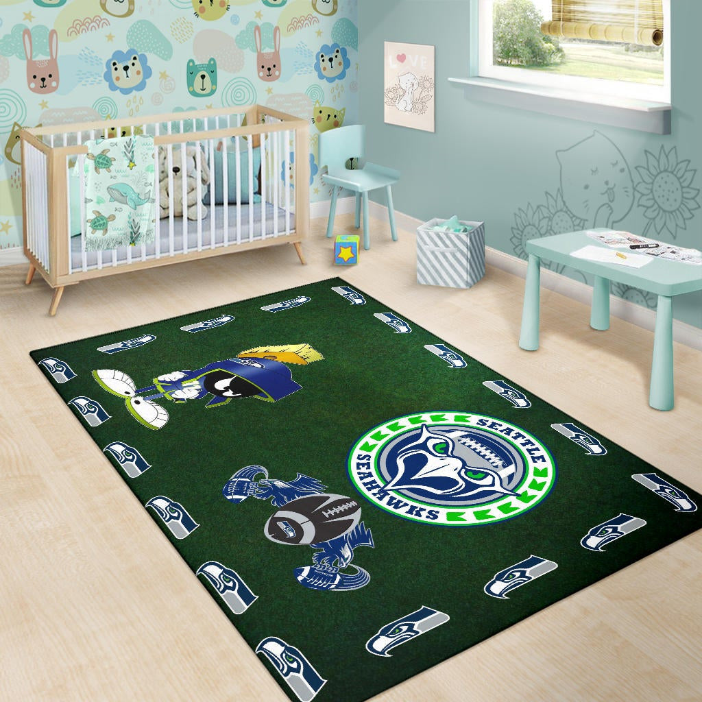 American Football Team Area Rug - Seattle Seahawks Marvin The Martian 11 Rugs Home Decor