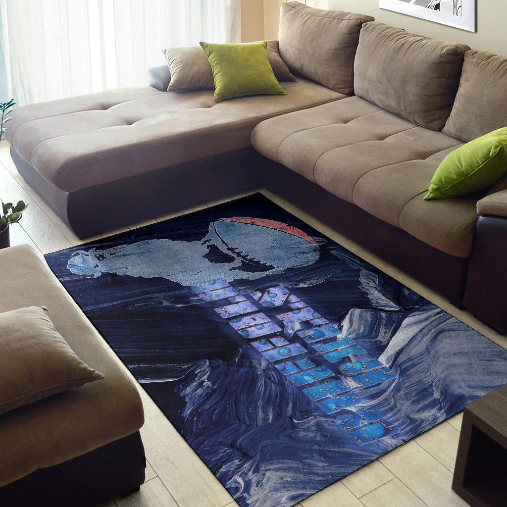 Buffalo Bills American Football Team Area Rug Proud Buffalo Standing On Rugby Ball Painting Rugs Home Decor