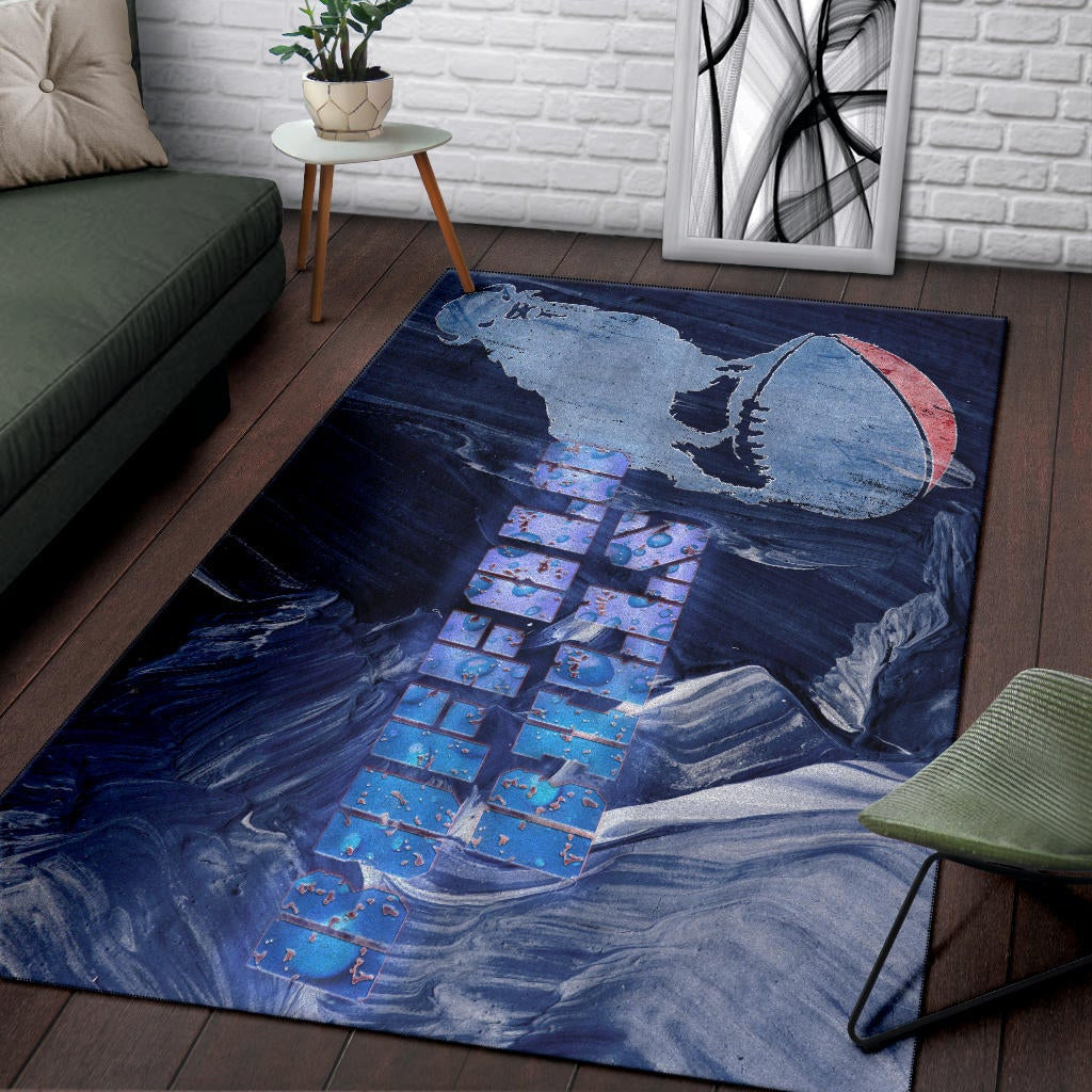 Buffalo Bills American Football Team Area Rug Proud Buffalo Standing On Rugby Ball Painting Rugs Home Decor