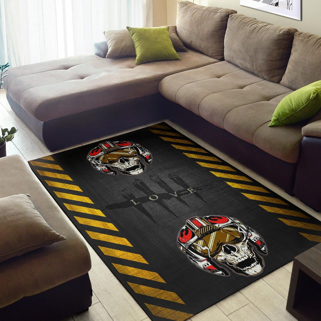 Skull Area Rug - Skull Wear Deep Sea Helmet With Poison Creatures Rugs Home Decor