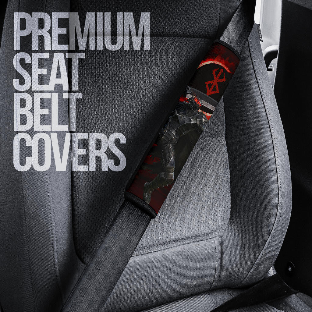Berserk Anime Seat Belt Covers - Guts Armor Armadura Fighting Dark Black Sun Belt Covers