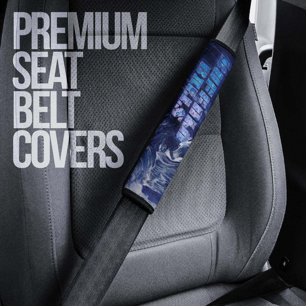Buffalo Bills American Football Team Seat Belt Covers Proud Buffalo Standing On Rugby Ball Painting Belt Covers