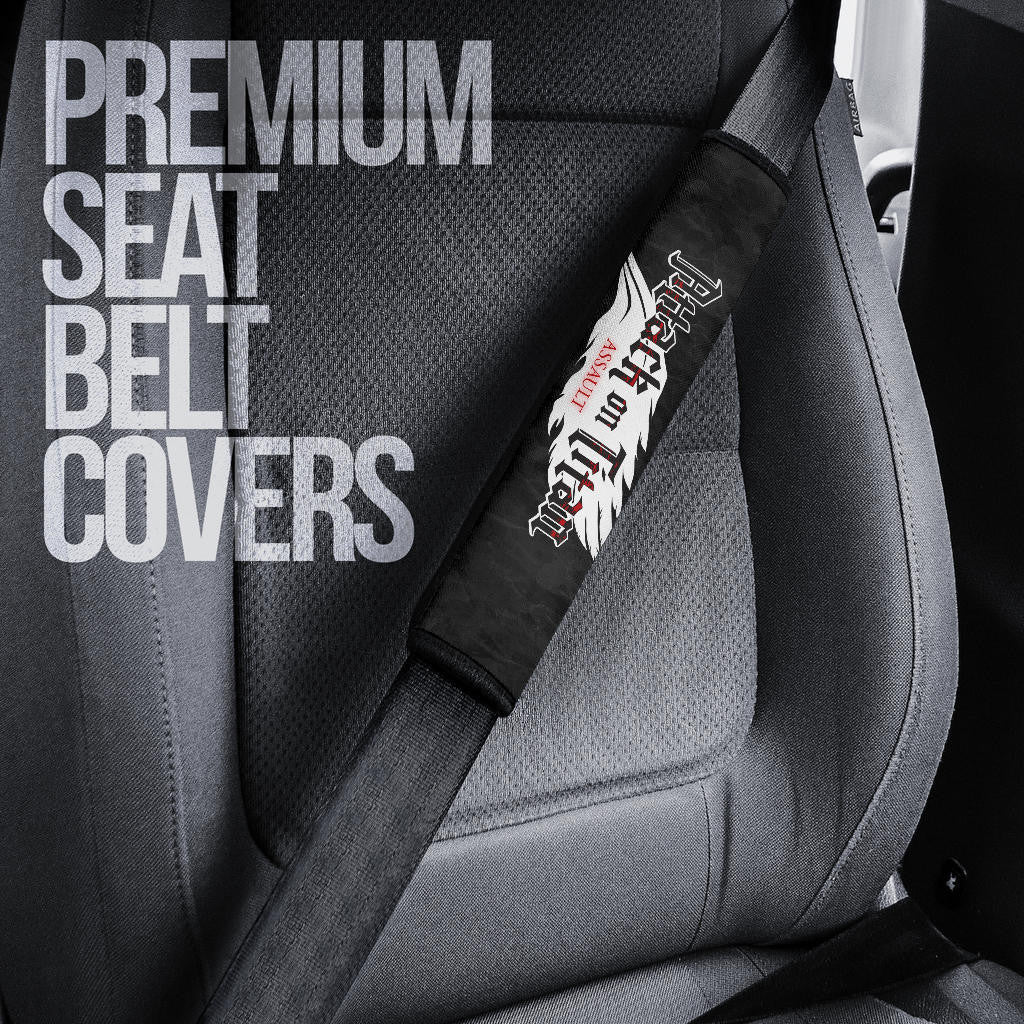 Attack On Titan Anime Seat Belt Covers AOT Levi Ackerman Attack Watercolor Wings Of Freedom Smoking Belt Covers
