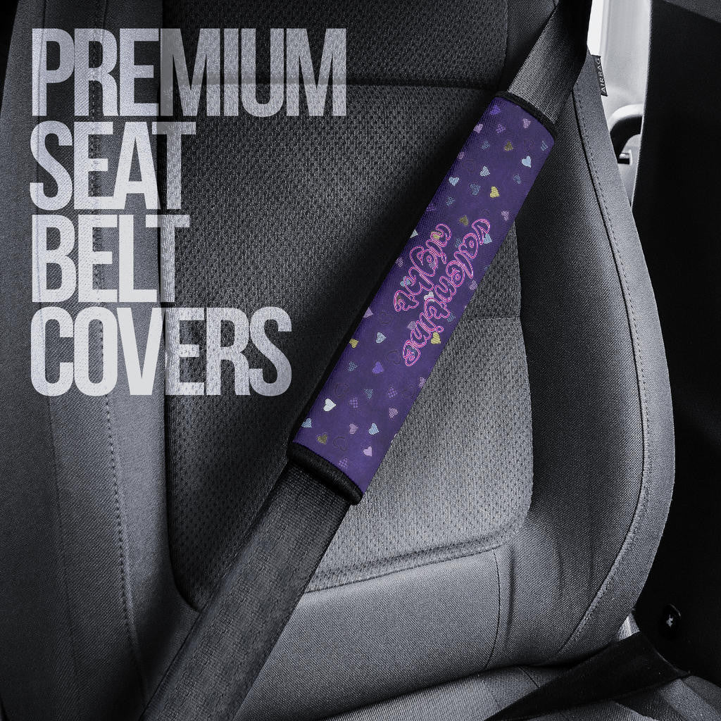 Valentine Seat Belt Covers Heart Wings With Halo Romantic Valentine Night Belt Covers