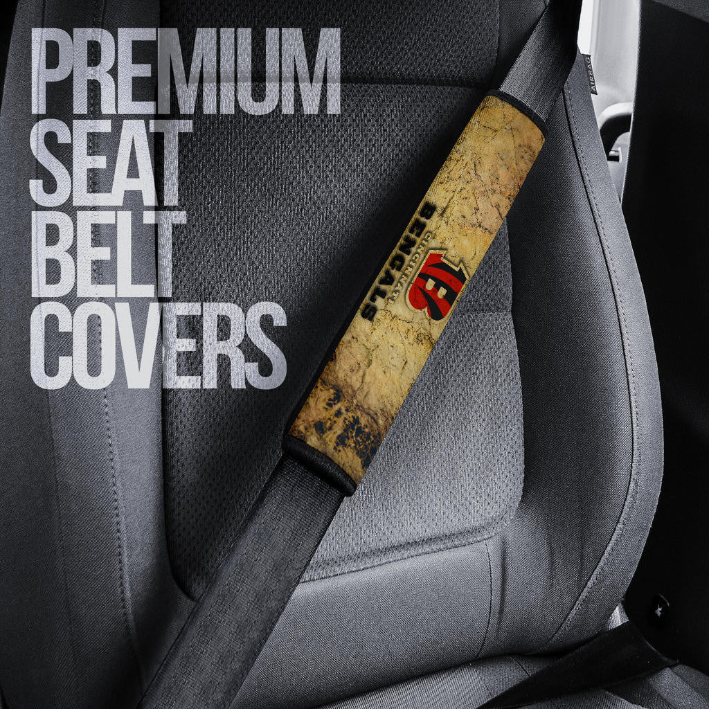 Cincinnati Bengals American Football Team Seat Belt Covers Bengals Ready For Flaming Battle Belt Covers