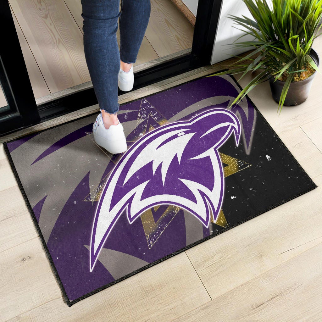Baltimore Ravens American Football Team Door Mat Cute Raven Flying Up To The Sky Night Artwork Door Mat Home Decor