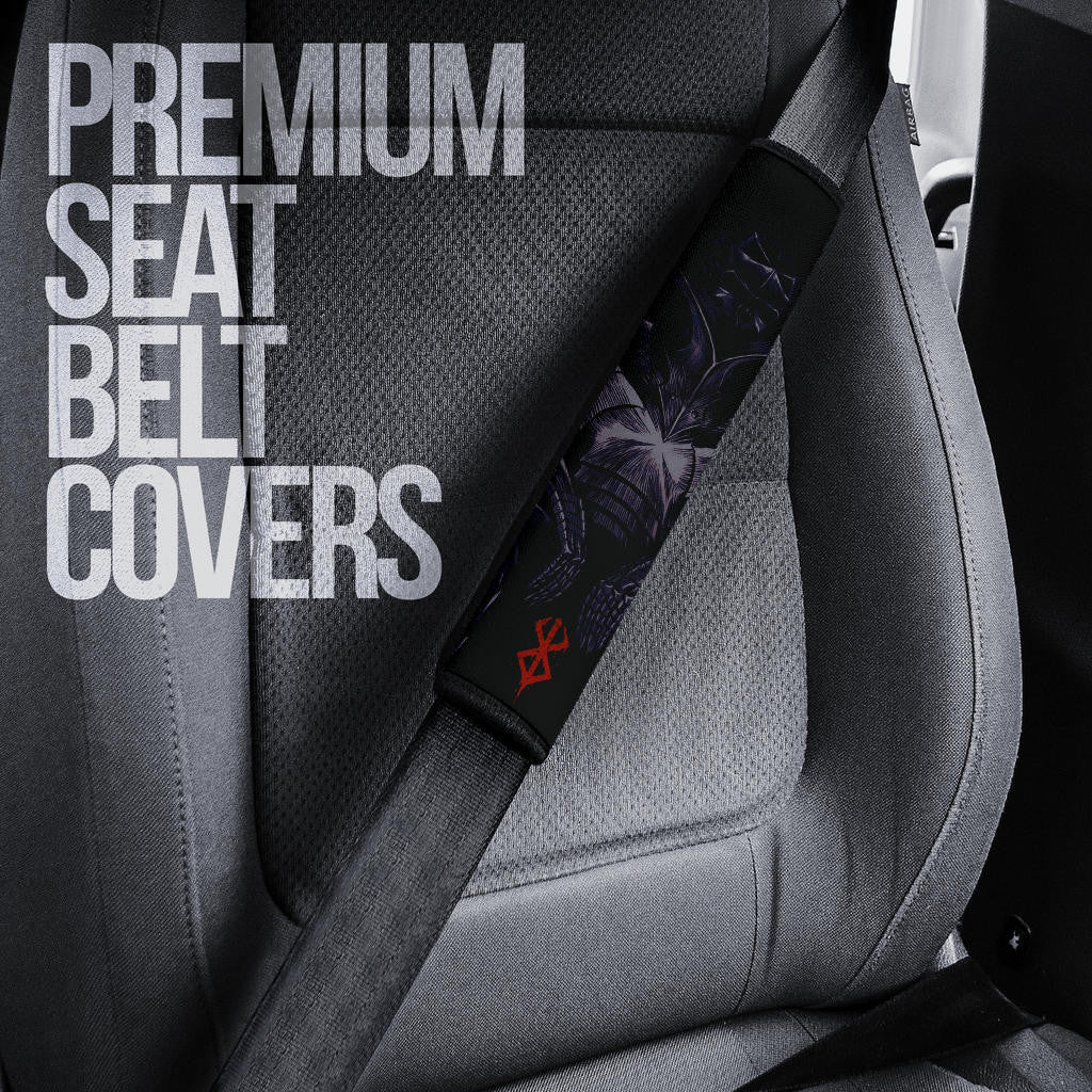 Berserk Anime Seat Belt Covers - Guts Sitting With His Armors Red Eye Belt Covers
