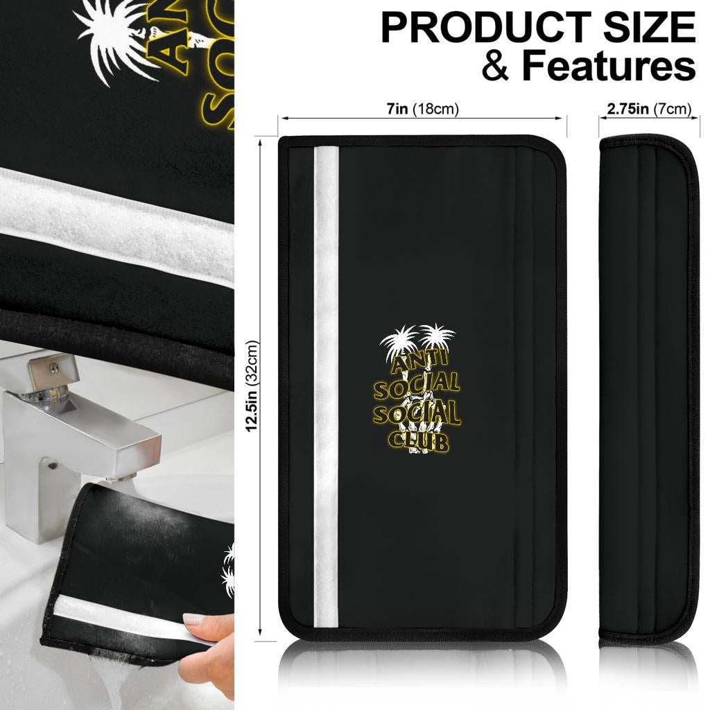 Anti Social Club Skeleton Hand Seat Belt Covers
