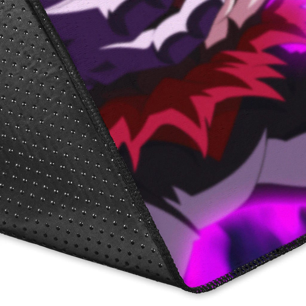 Dragon Ball Anime Area Rug - DB Super Saiyan Colorful Power Burst Limit Rugs Home Decor